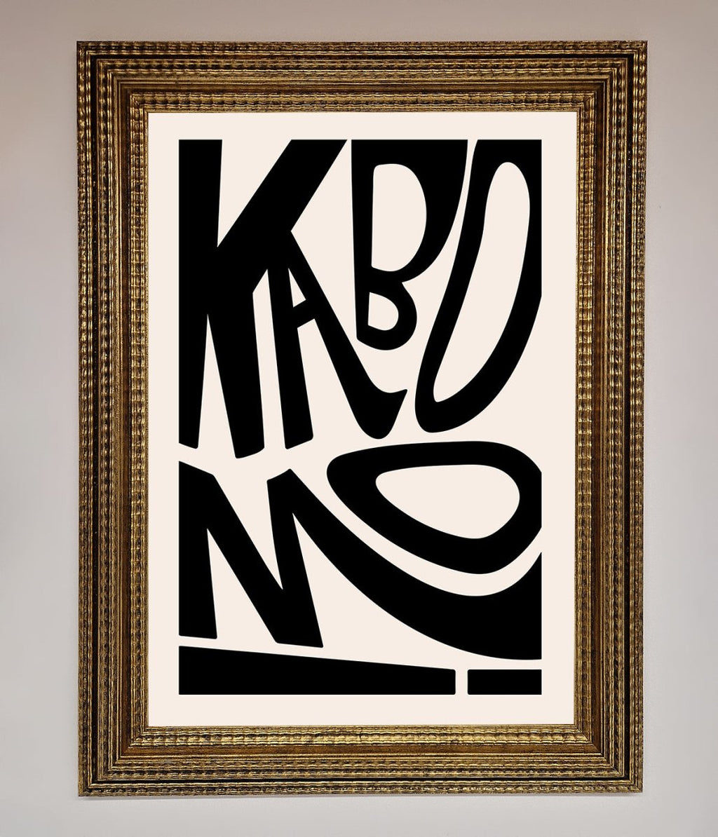 Kaboom Framed Print
