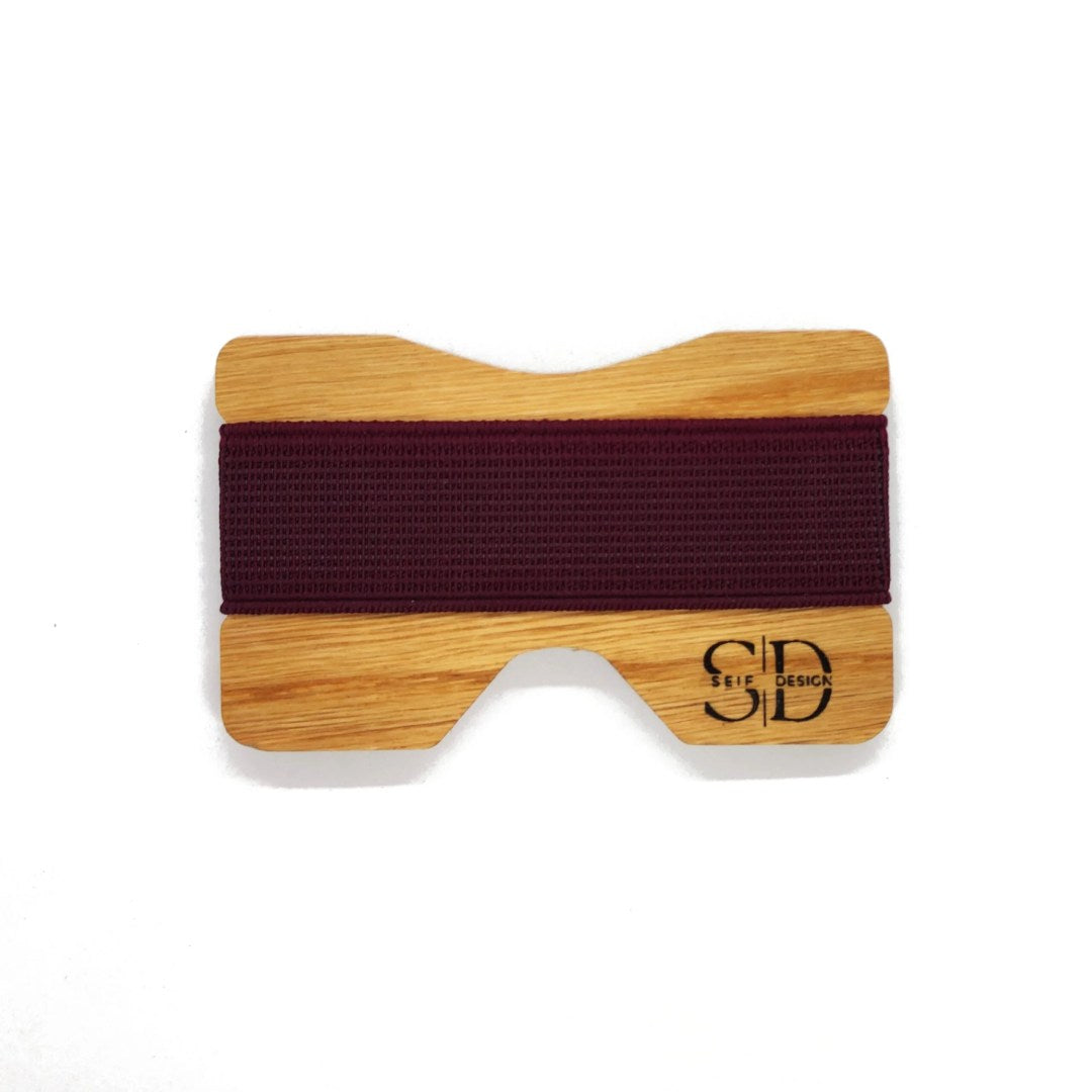 Solid Oak RFID Cardholder - Eco-Friendly & Stylish Kaffatu Tamm by Seif Design at www.brixbailey.com
