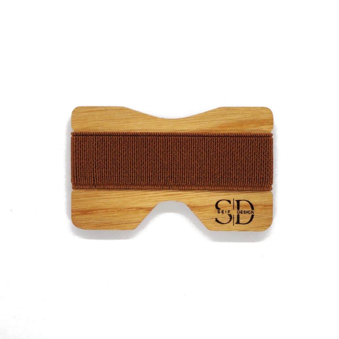 Sophisticated Oak Cardholder – RFID & Eco-Friendly by Seif Design at www.brixbailey.com