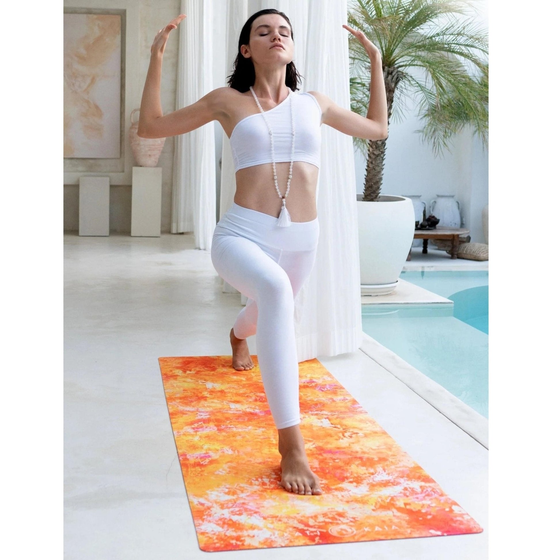 Orange Travel Yoga Mat
