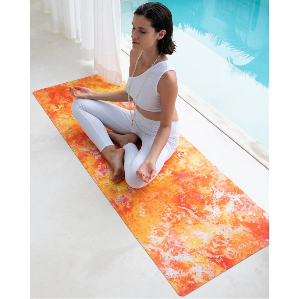 Orange Travel Yoga Mat