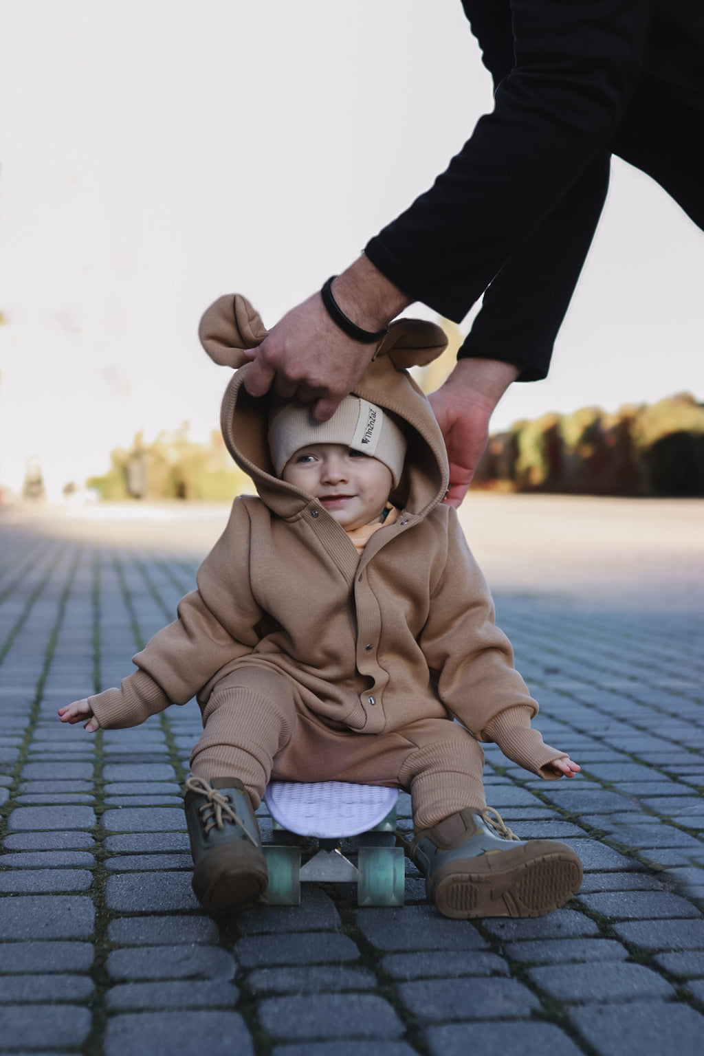 Cozy Bear Hoodie Jumpsuit for Kids – Cute & Comfortable by Zezuzulla at www.brixbailey.com