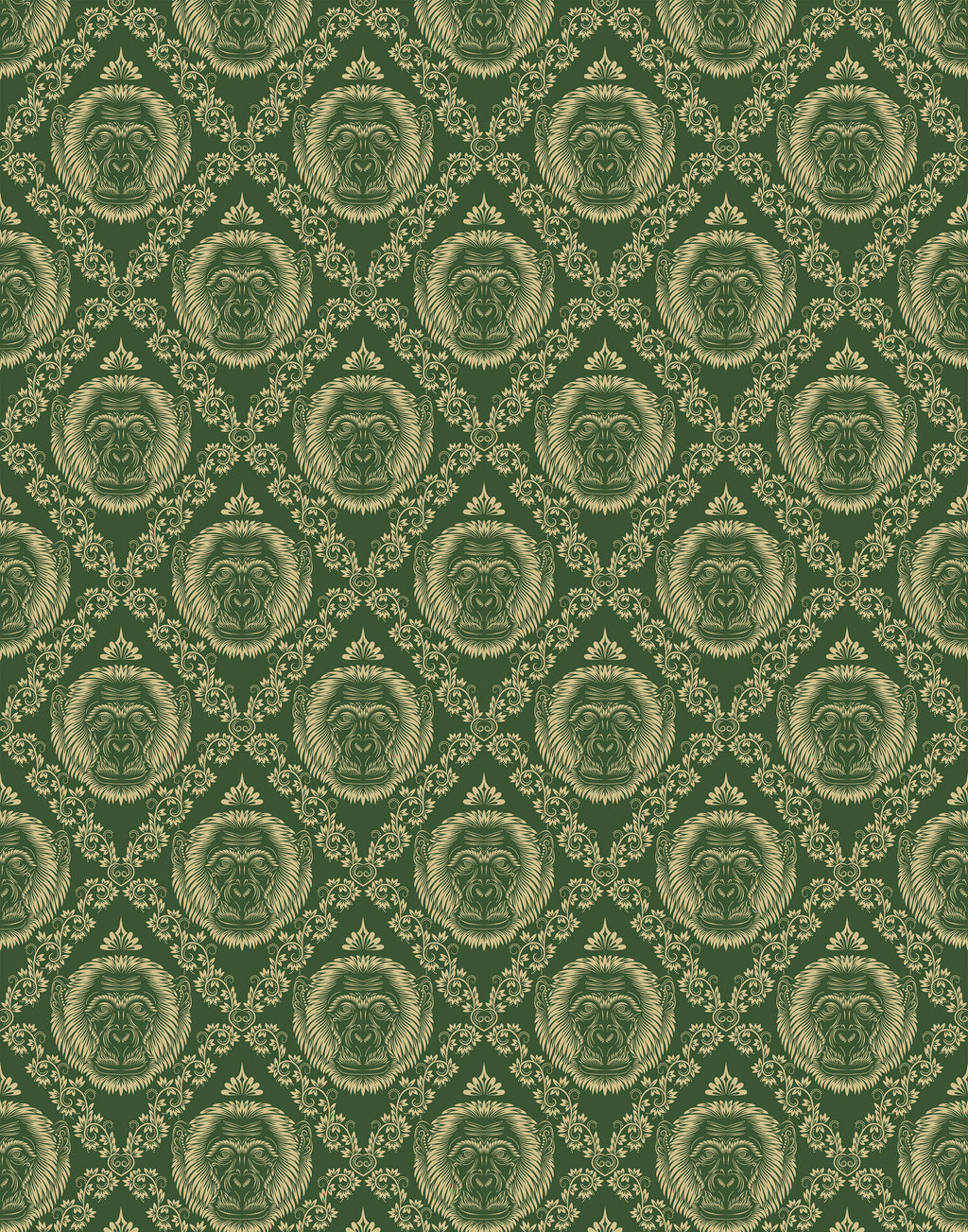 Baroque Monkey Wallpaper