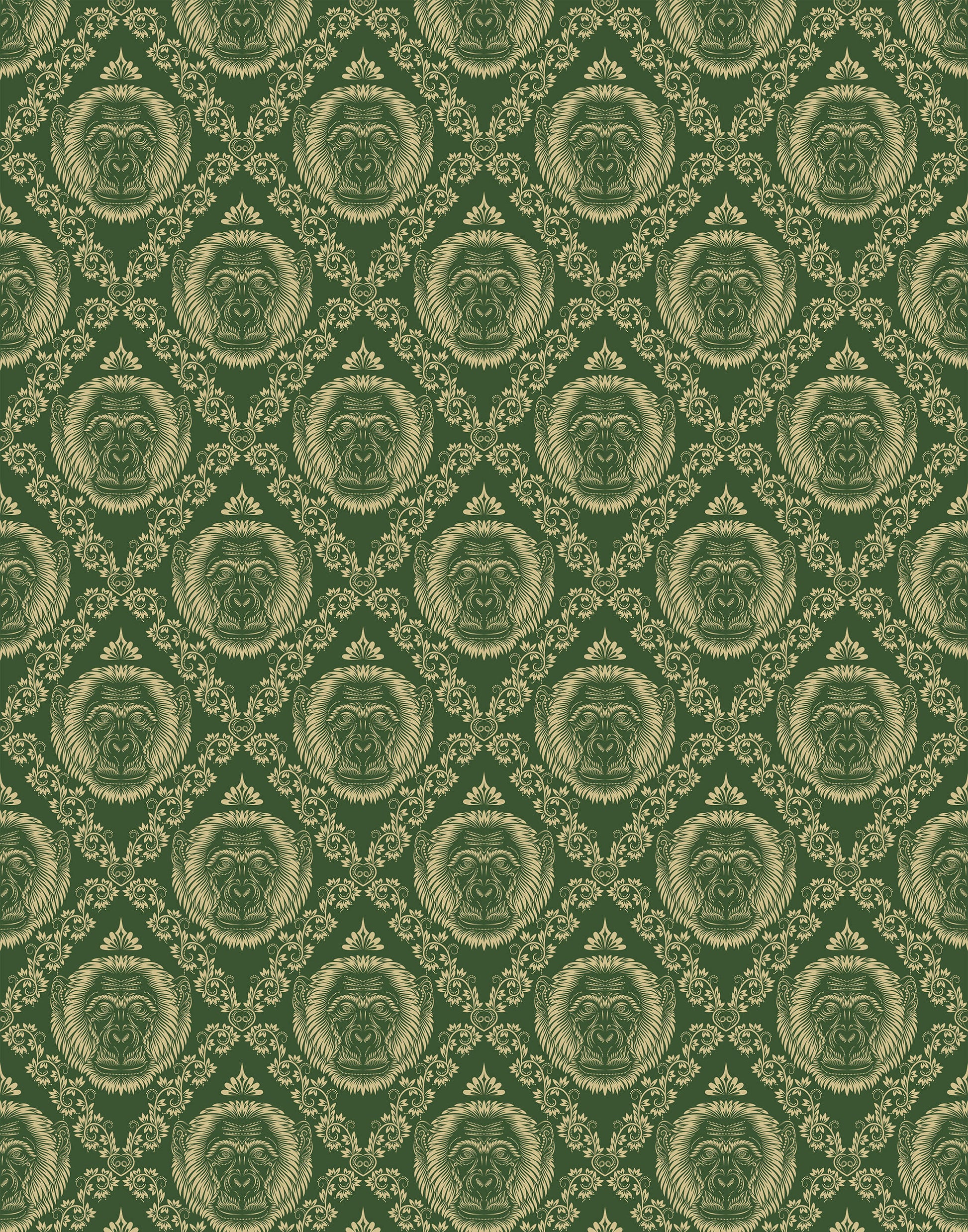 Baroque Monkey Wallpaper