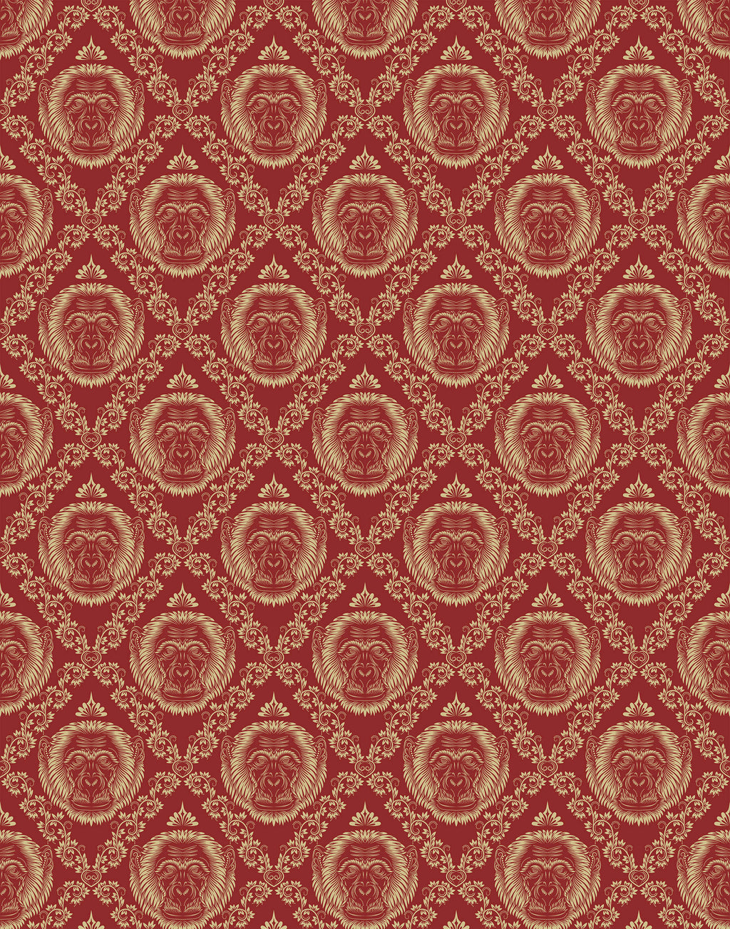 Baroque Monkey Wallpaper