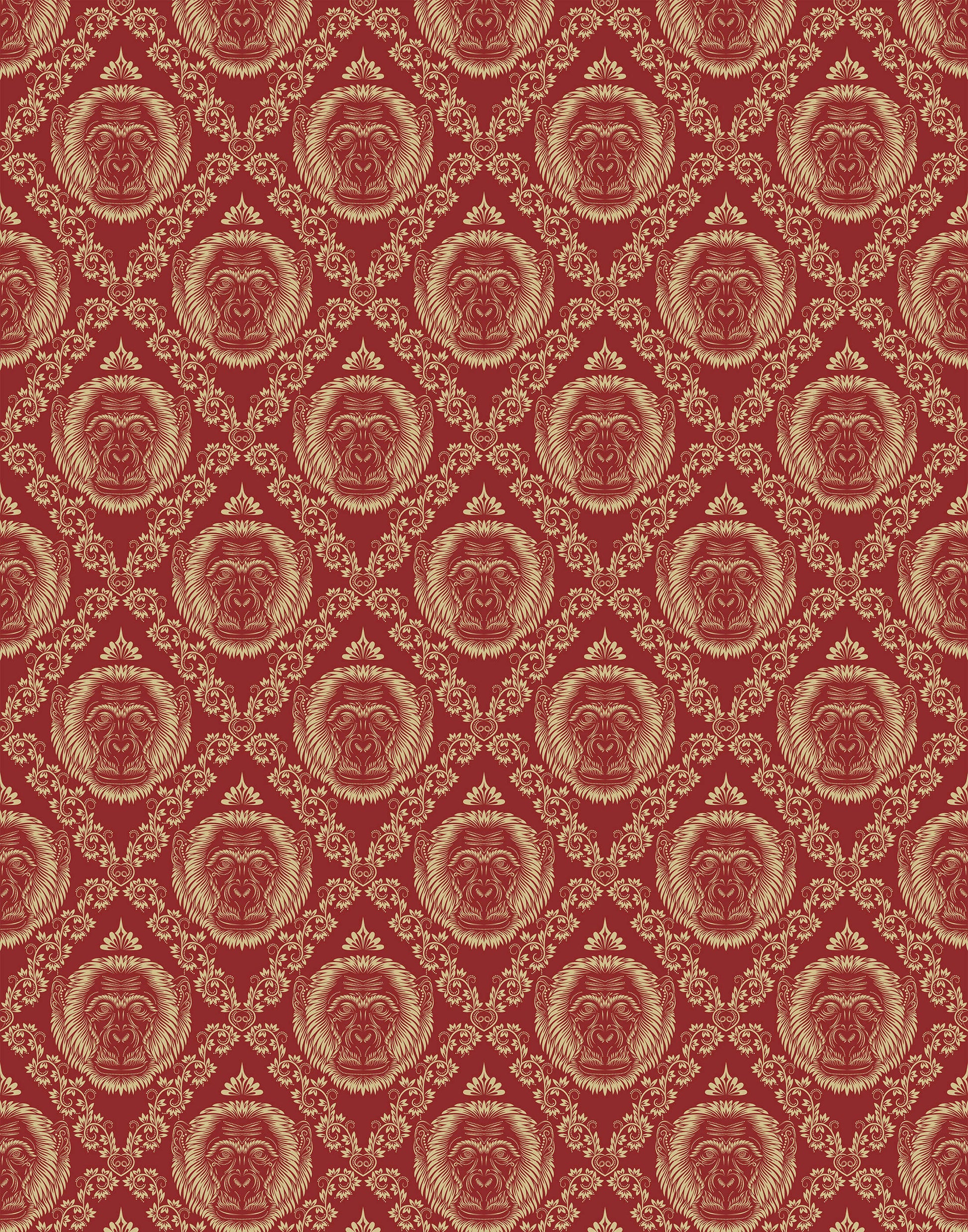 Baroque Monkey Wallpaper