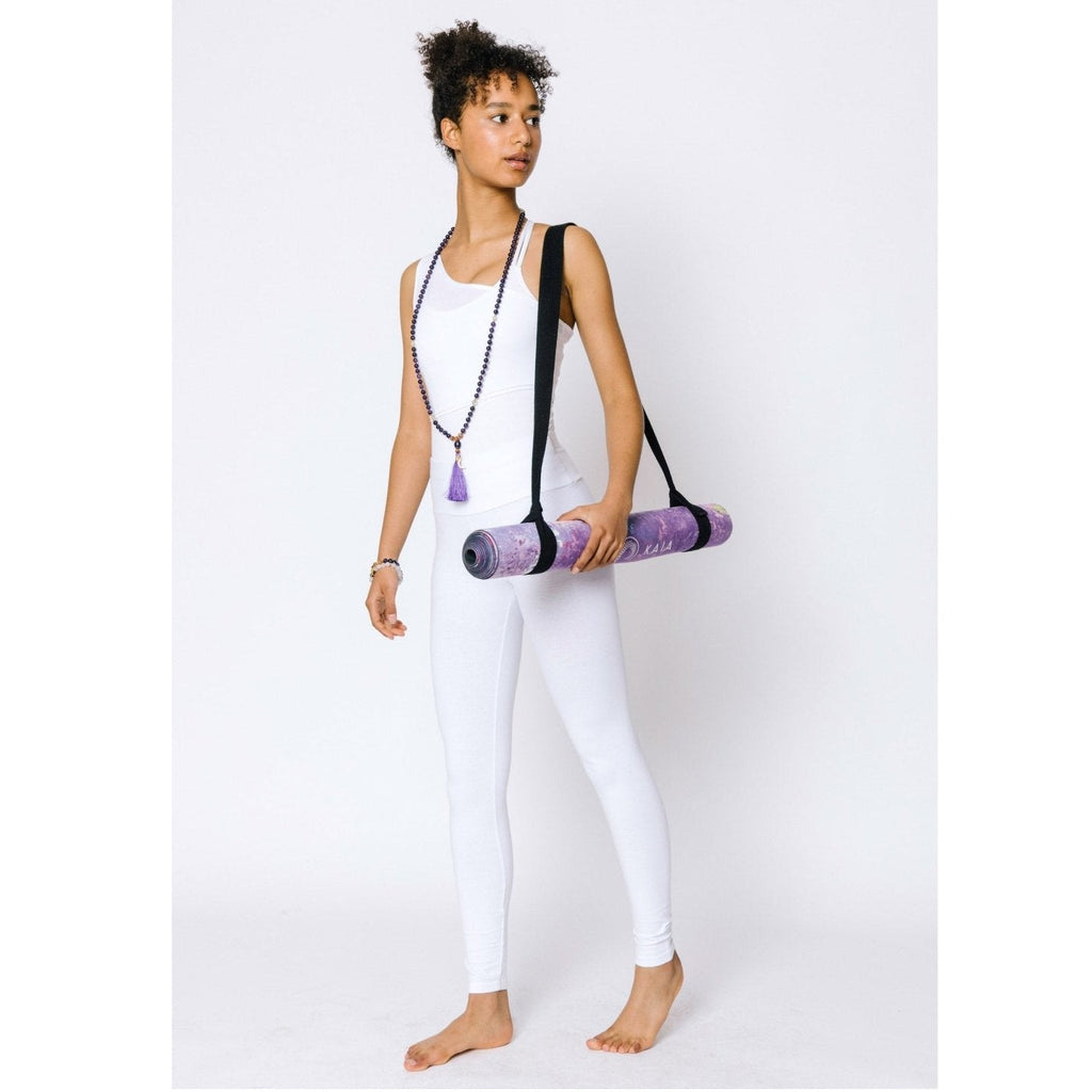 Amethyst Mala Necklace with 108 Beads