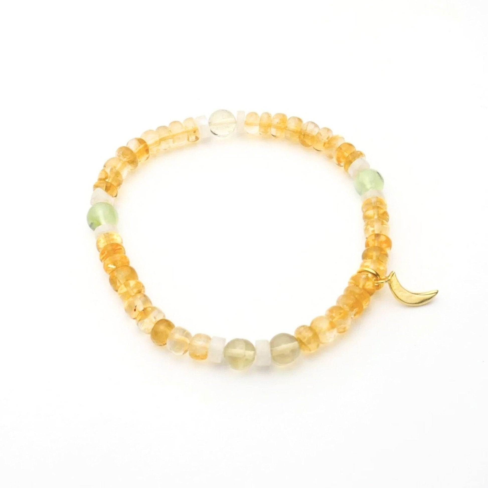 Citrine Crystal Necklace and Bracelet Set