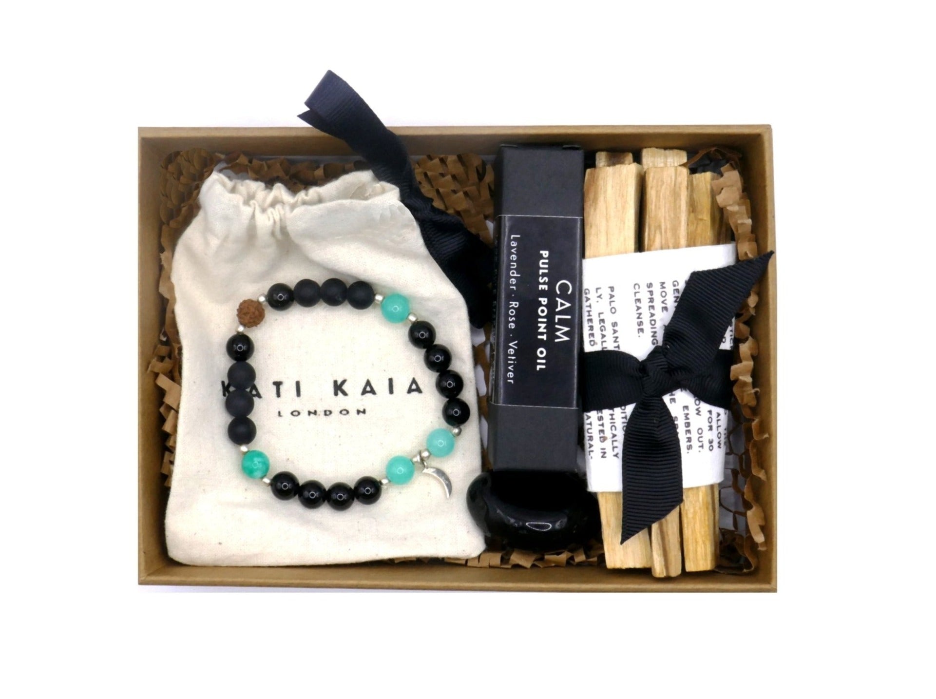 Mala Bracelet and Palo Santo Gift Box with Meditation Course