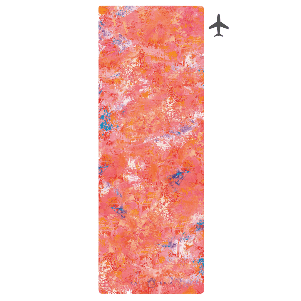 Pink Artistry Travel Yoga Mat