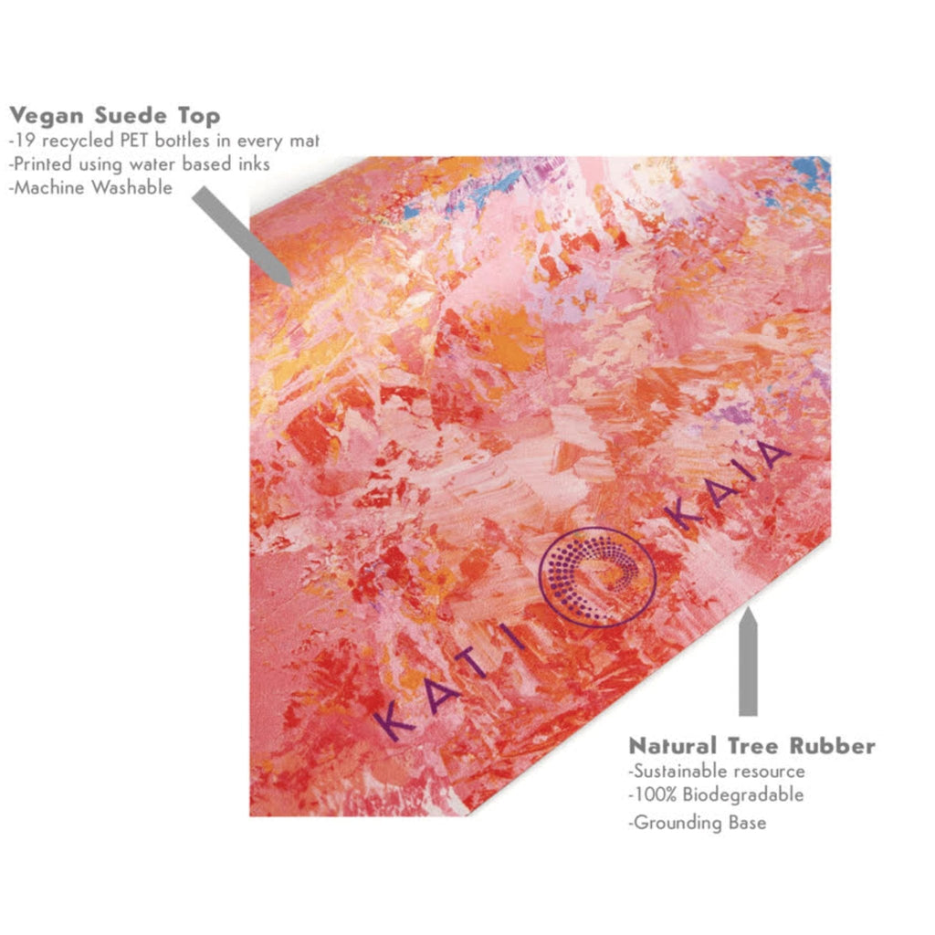 Pink Artistry Travel Yoga Mat