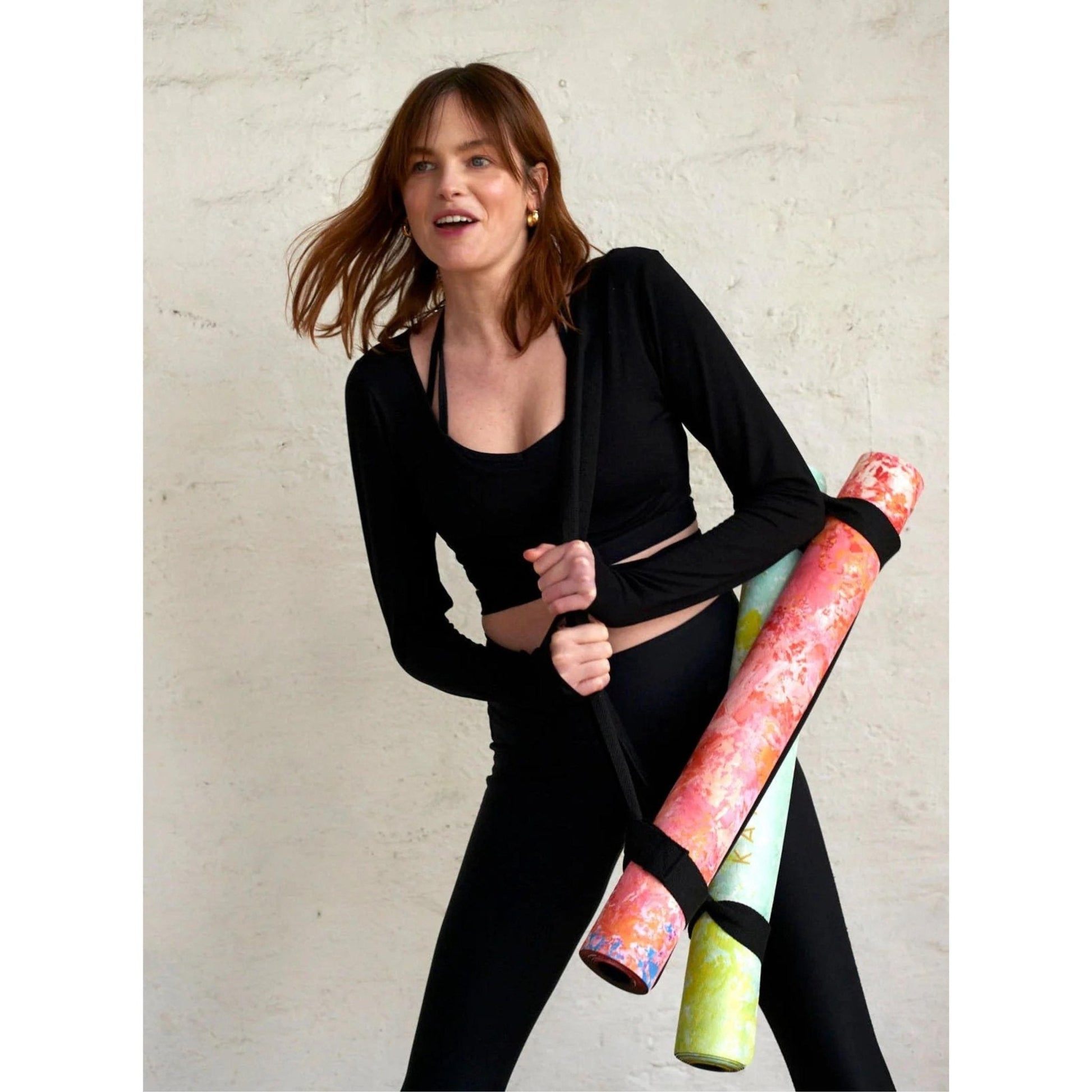 Pink Artistry Travel Yoga Mat