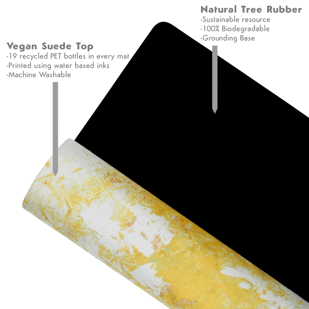 Yellow Artist Yoga Mat