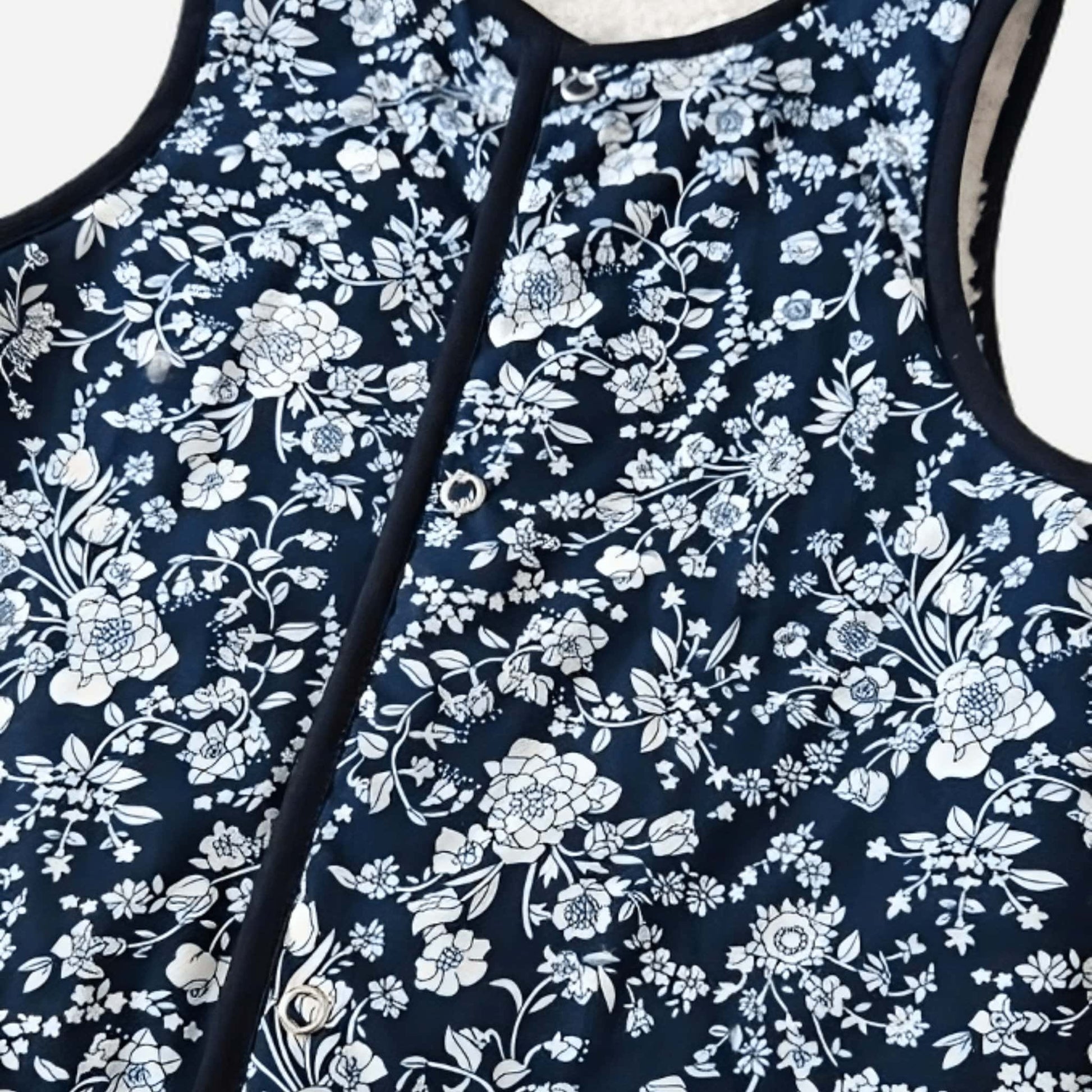 Kids Stylish Vest in Navy Scilla