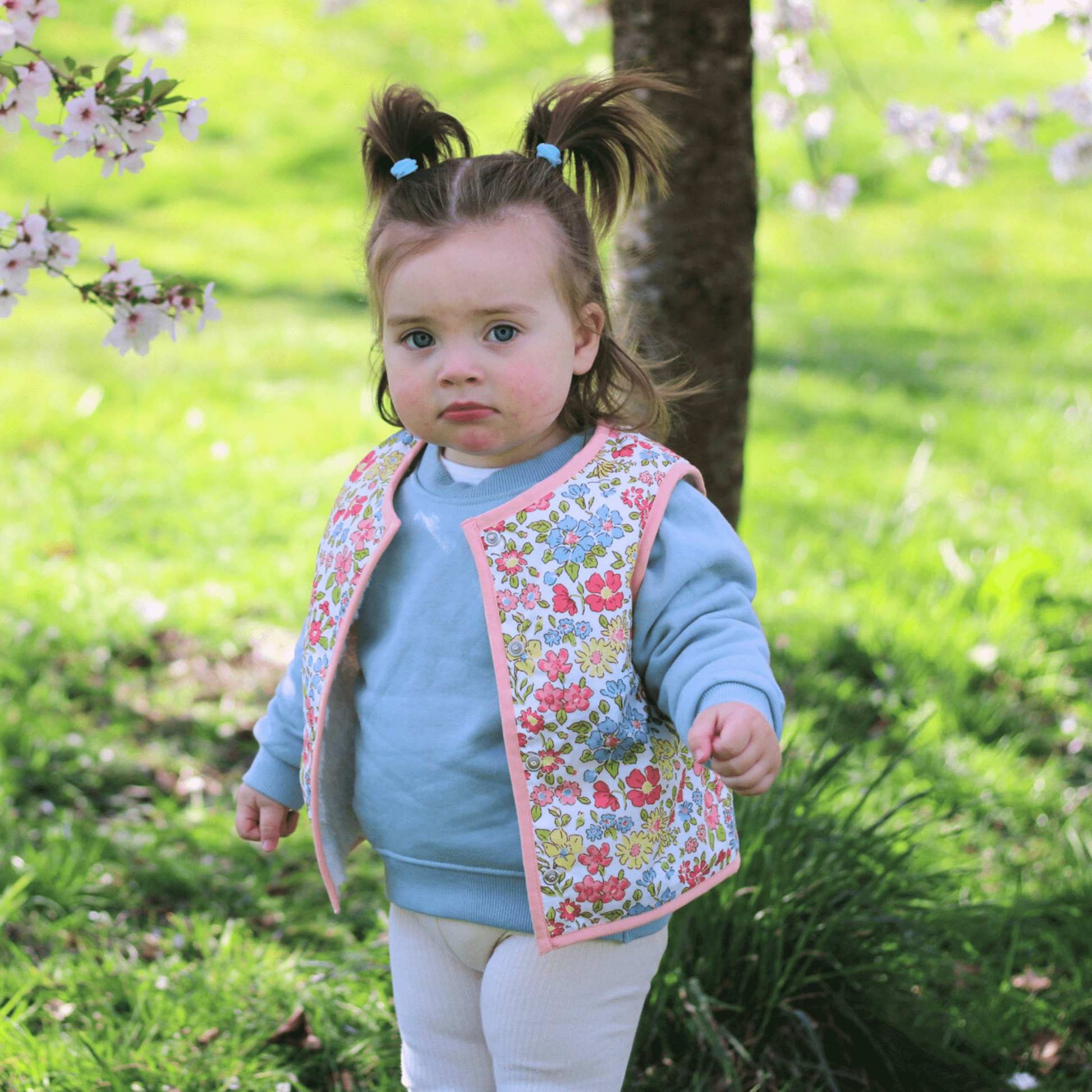 Kids Spring Floral Vest