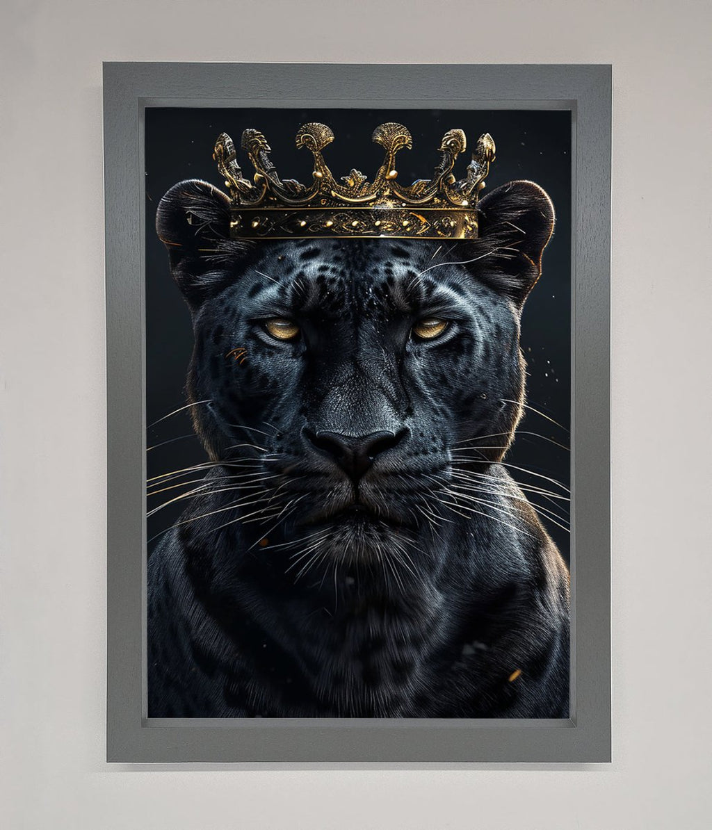 King Panther Framed Wall Art
