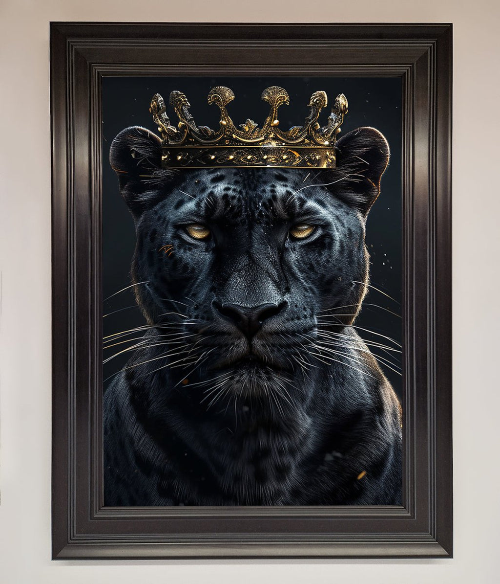 King Panther Framed Wall Art