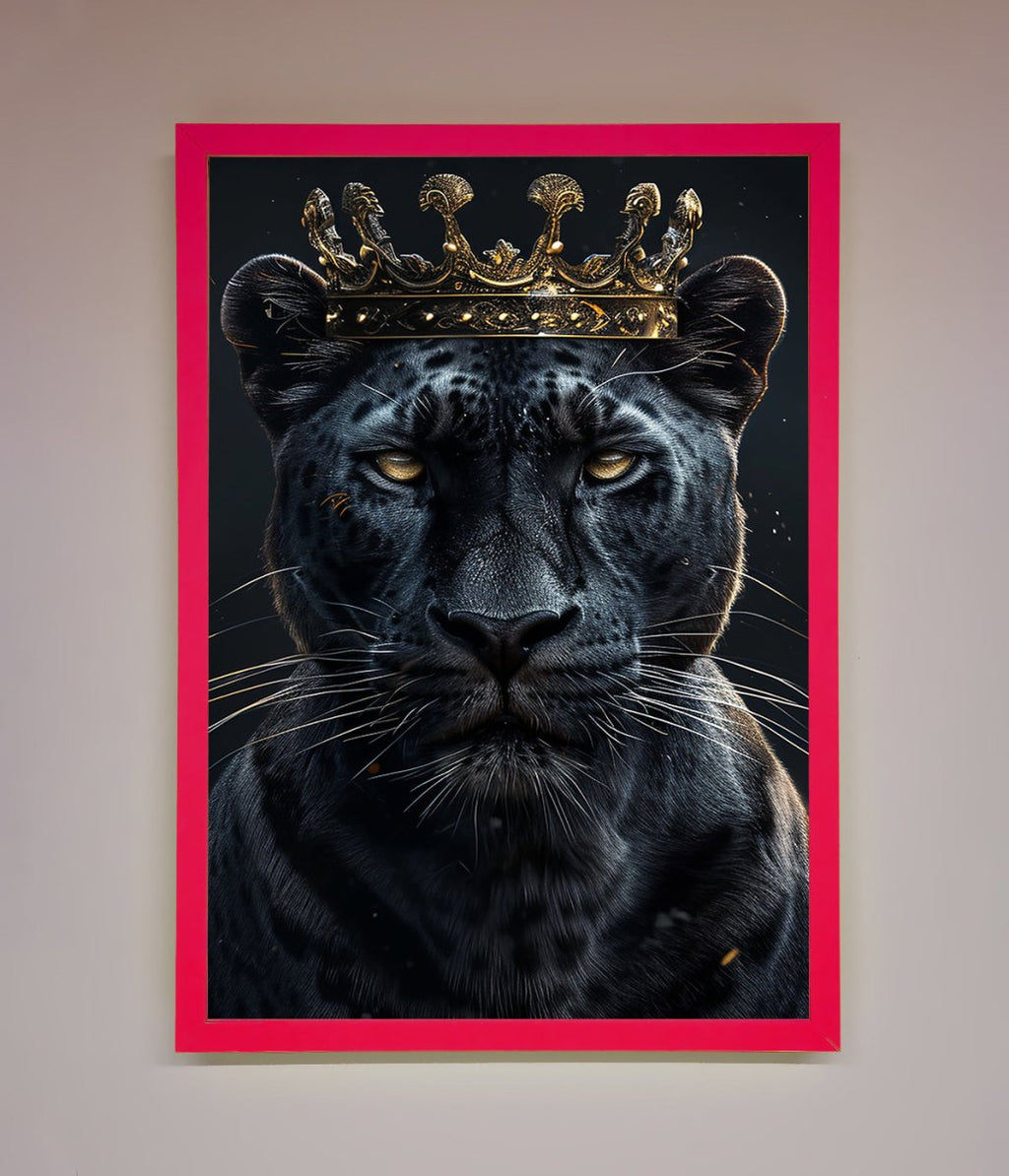 King Panther Framed Wall Art