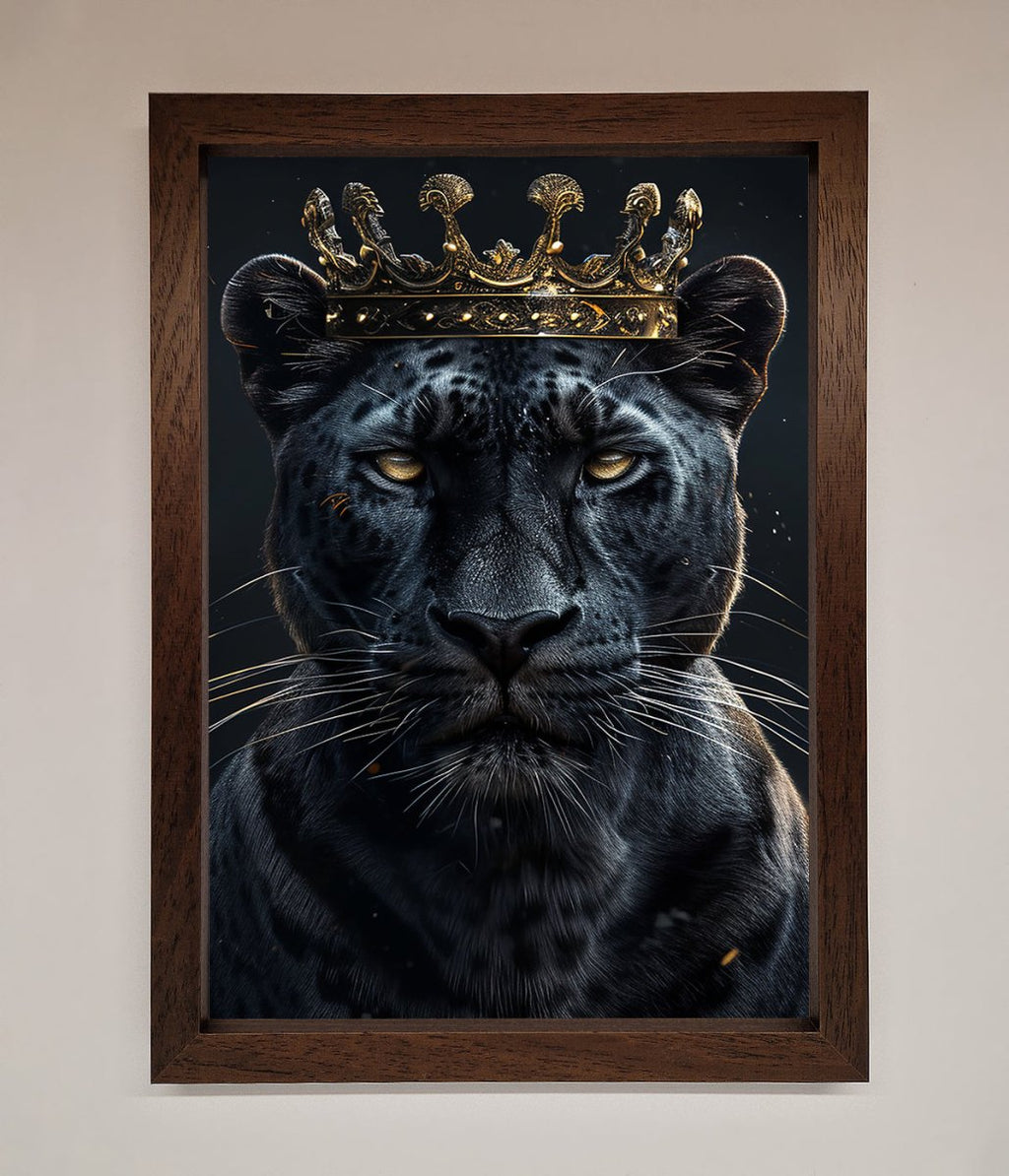 King Panther Framed Wall Art