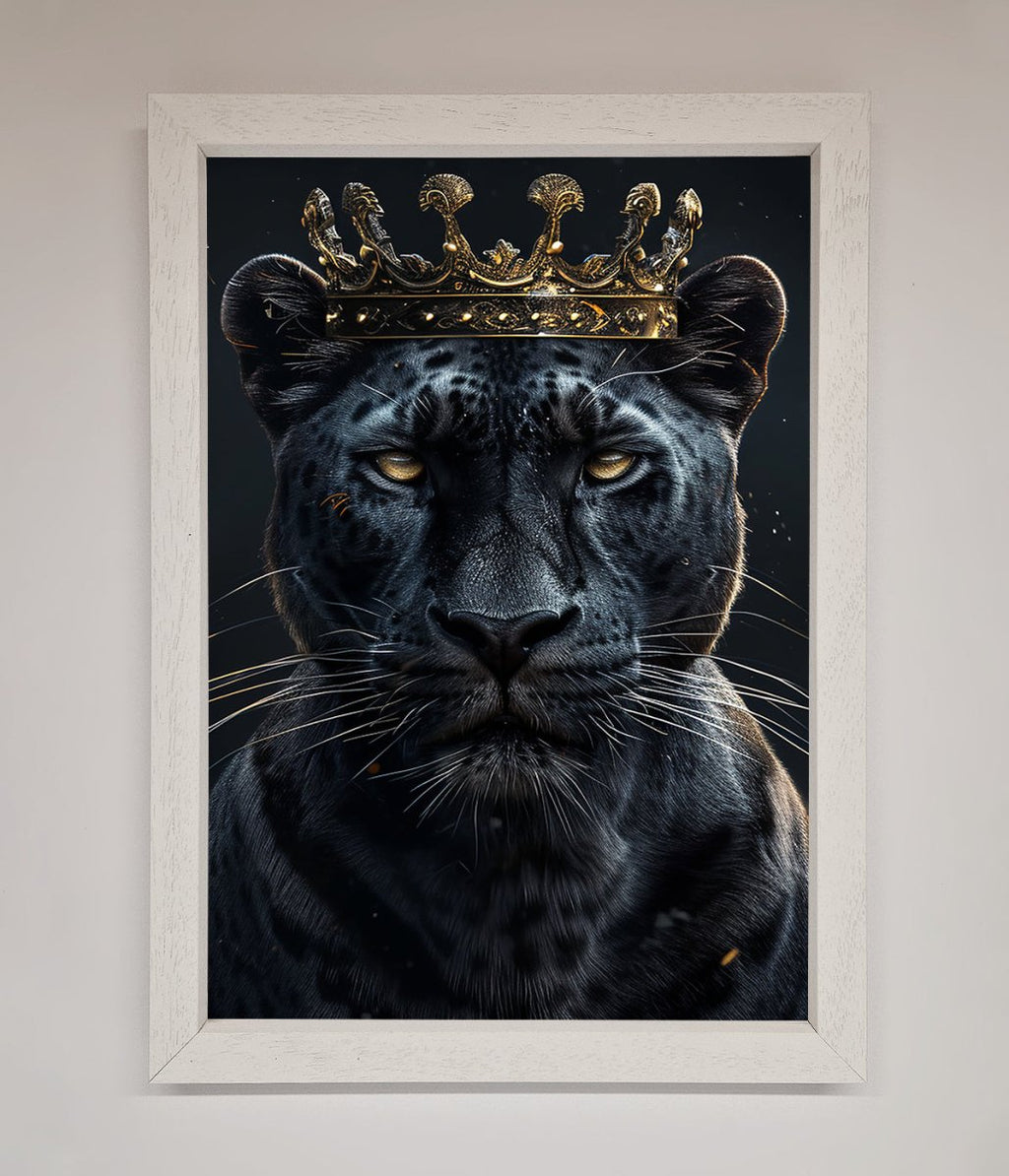 King Panther Framed Wall Art