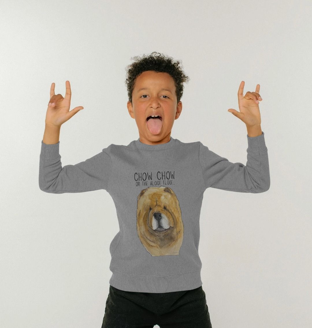Red Chow Chow Kids Sweatshirt