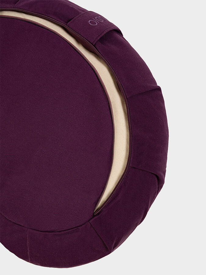 Organic Buckwheat Zafu Crescent Meditation Cushion