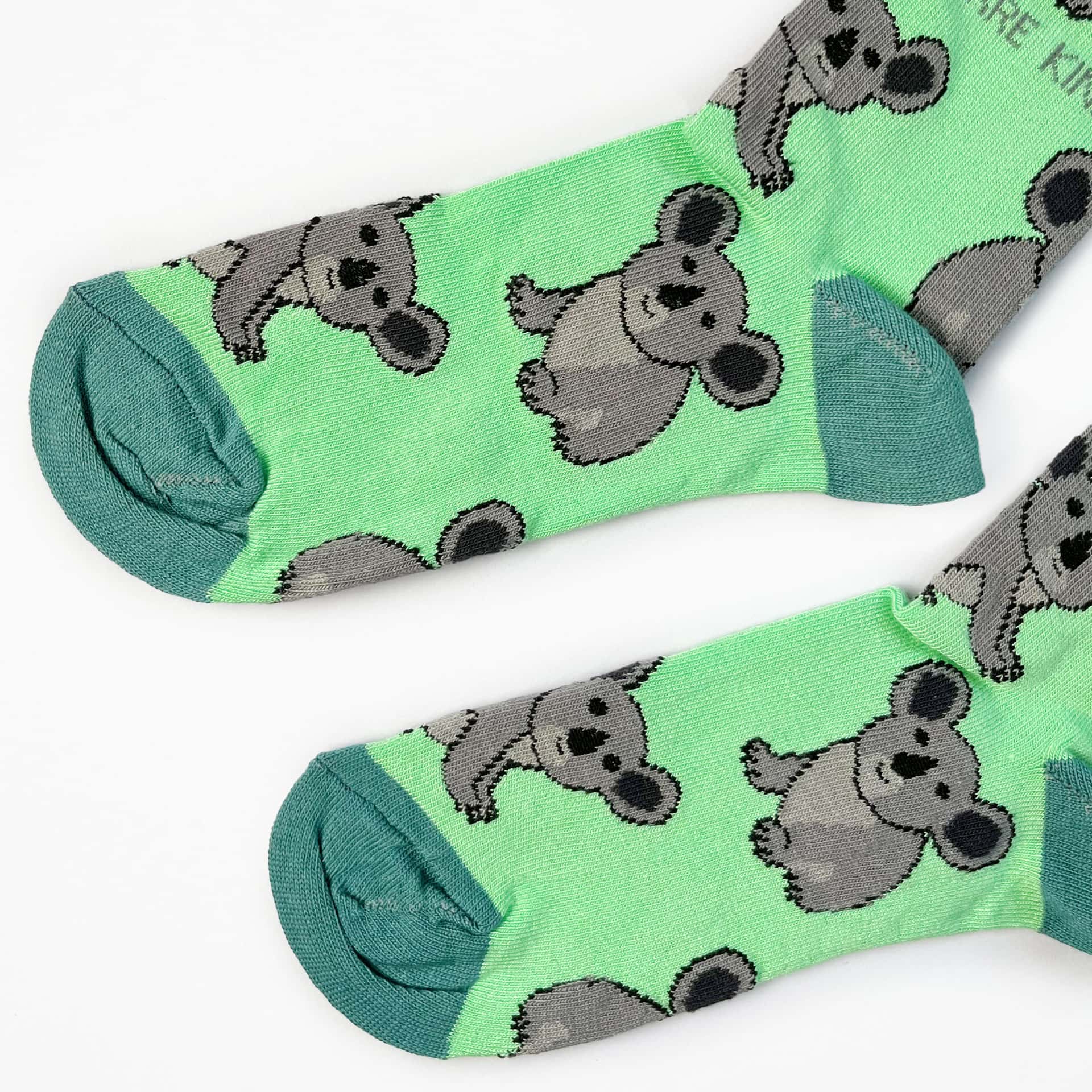 Save the Koalas Bamboo Socks in Mint Green