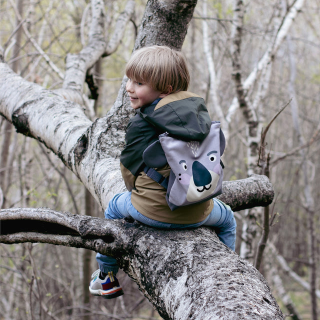 KOALA Kids' Backpack – Velvet & Waterproof, Perfect for Outdoors by Muni at www.brixbailey.com