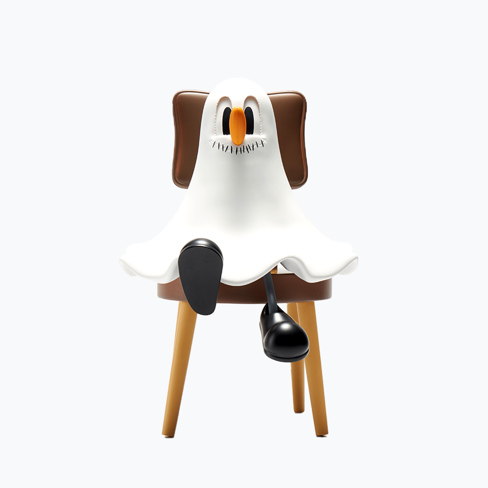 Ghost Hand Painted Resin Sculpture