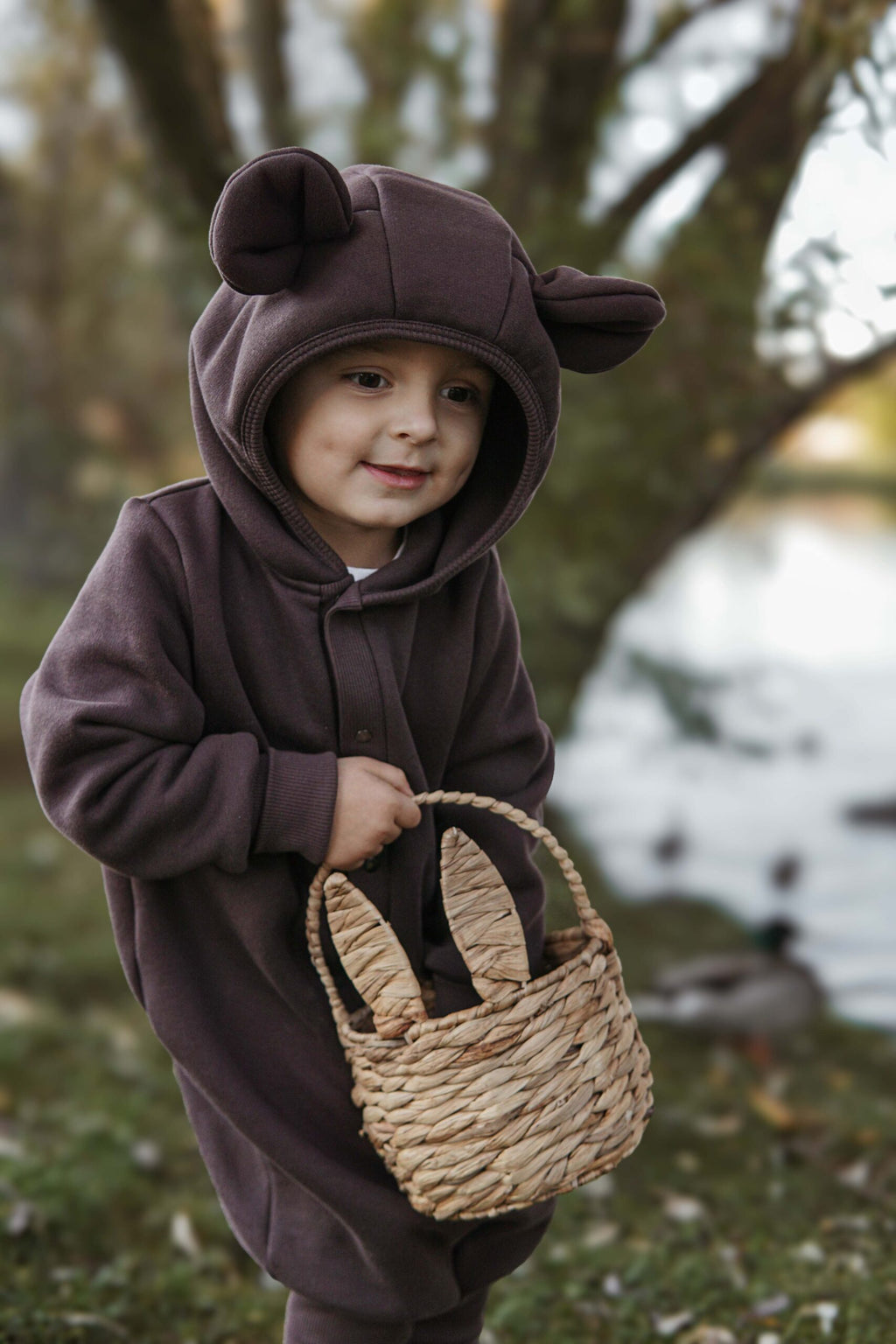 Bear Hood Jumpsuit for Kids – Cozy & Adorable with Growth Flexibility by Zezuzulla at www.brixbailey.com