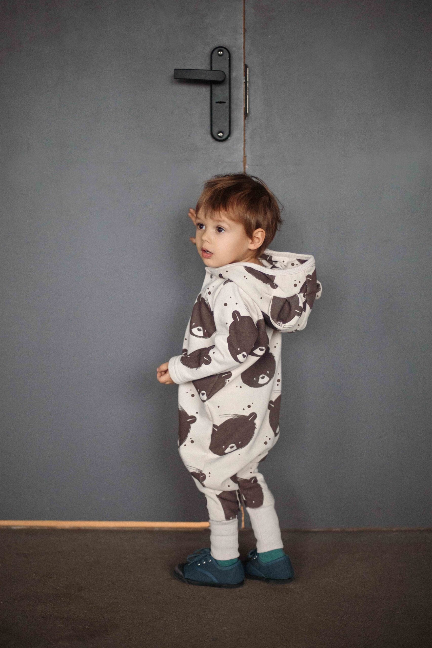 Cozy Bear Jumpsuit for Kids – Comfortable & Sustainable Cotton by Zezuzulla at www.brixbailey.com