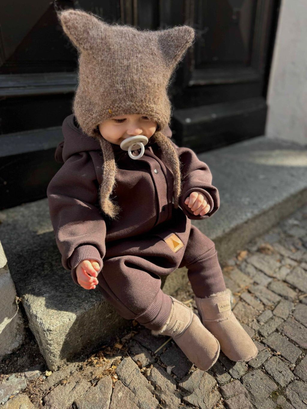 Bear Hood Jumpsuit for Kids – Cozy & Playful Winter Wear by Zezuzulla at www.brixbailey.com