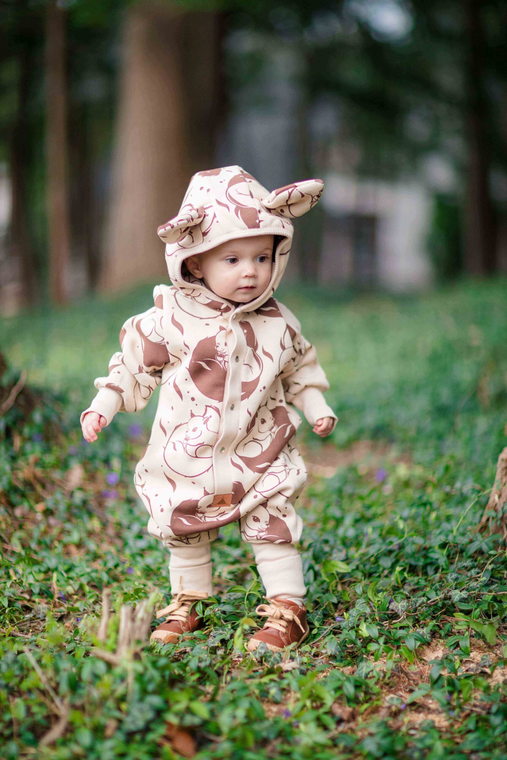 Cozy Bear Cotton Jumpsuit for Toddlers – Warm & Adorable by Zezuzulla at www.brixbailey.com
