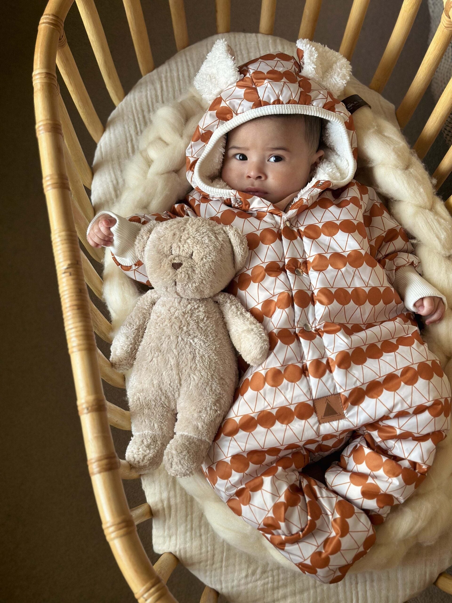 Cozy Winter Jumpsuit for Kids – Waterproof & Teddy-Lined by Zezuzulla at www.brixbailey.com