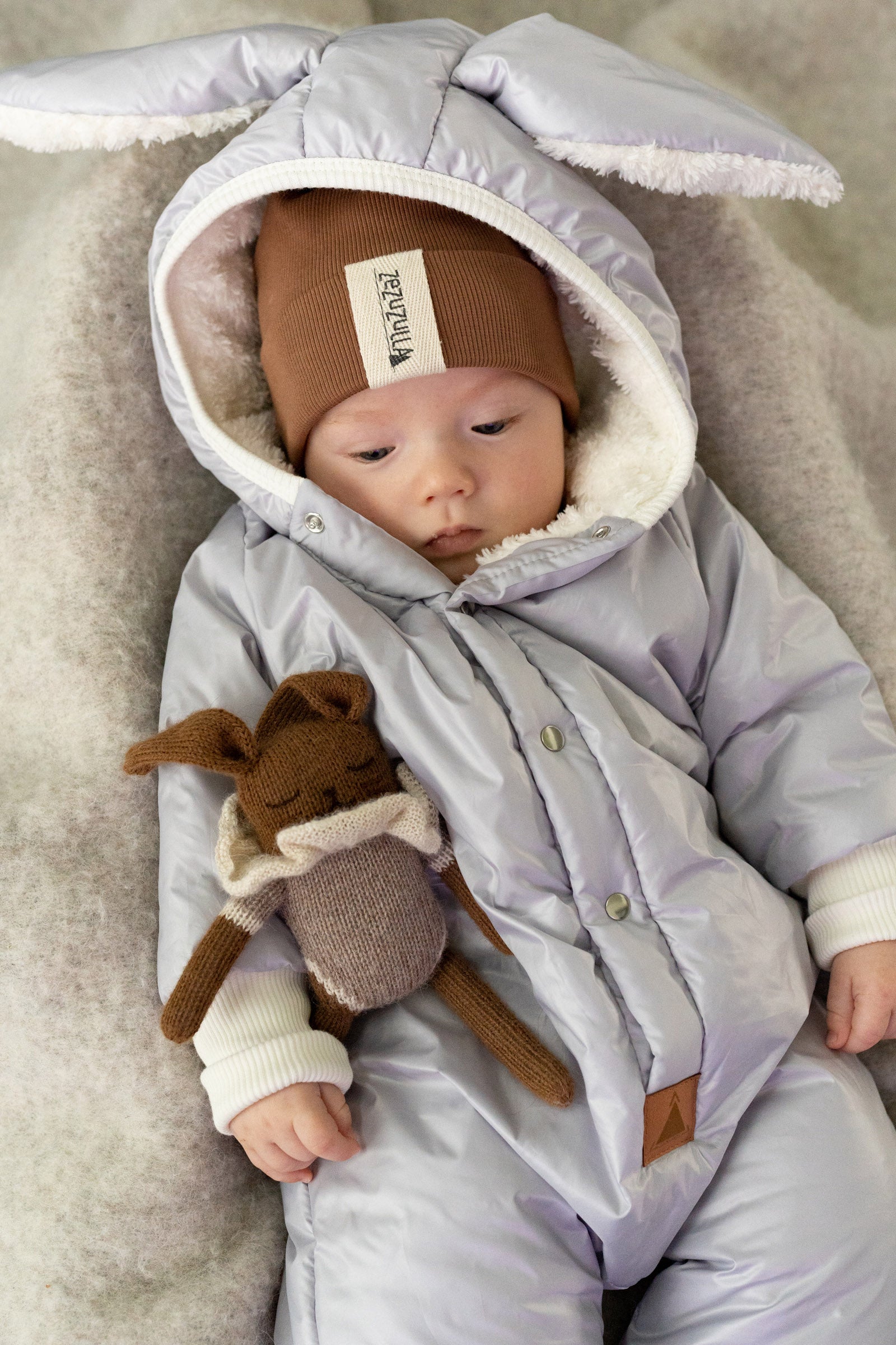 Cozy Warm Jumpsuit for Kids – Waterproof & Adorable Bunny Design by Zezuzulla at www.brixbailey.com
