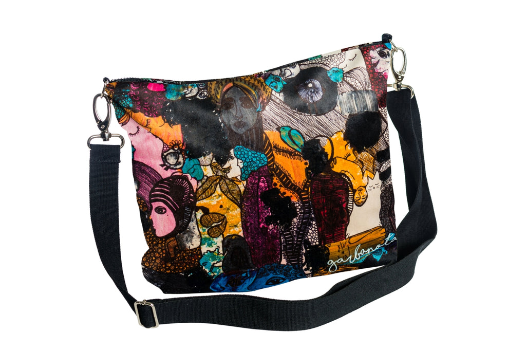 Artist-Designed Crossbody Bag – Stylish & Versatile Art Piece by Garbanota at www.brixbailey.com