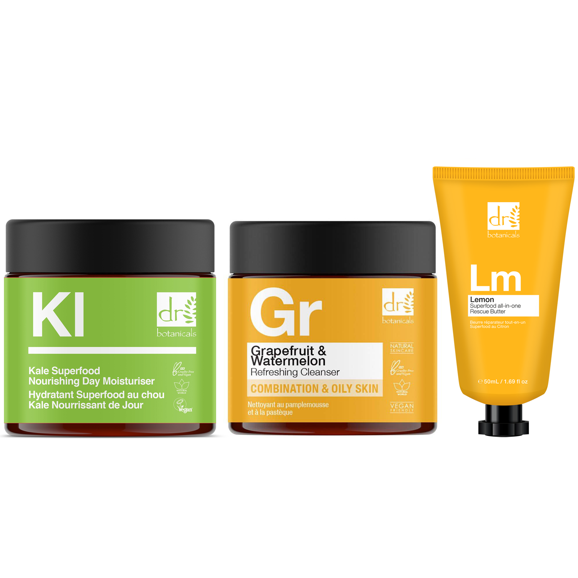 Grapefruit Kale and Lemon Nourishing Skincare Kit