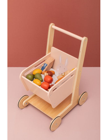 Wooden Trolley with Animals – Eco-Friendly & Child-Safe Toy by Trixie Baby at brixbailey.com