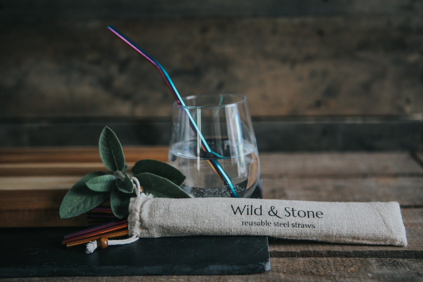 Reusable Stainless Steel Drinking Straws - Rainbow - 8 Pack