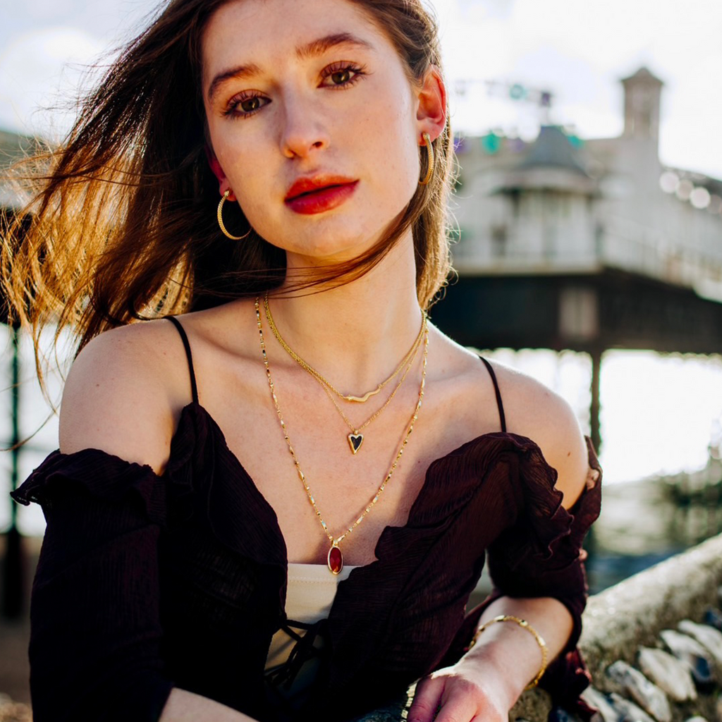 Medusa Gold Snake Hoop Earrings