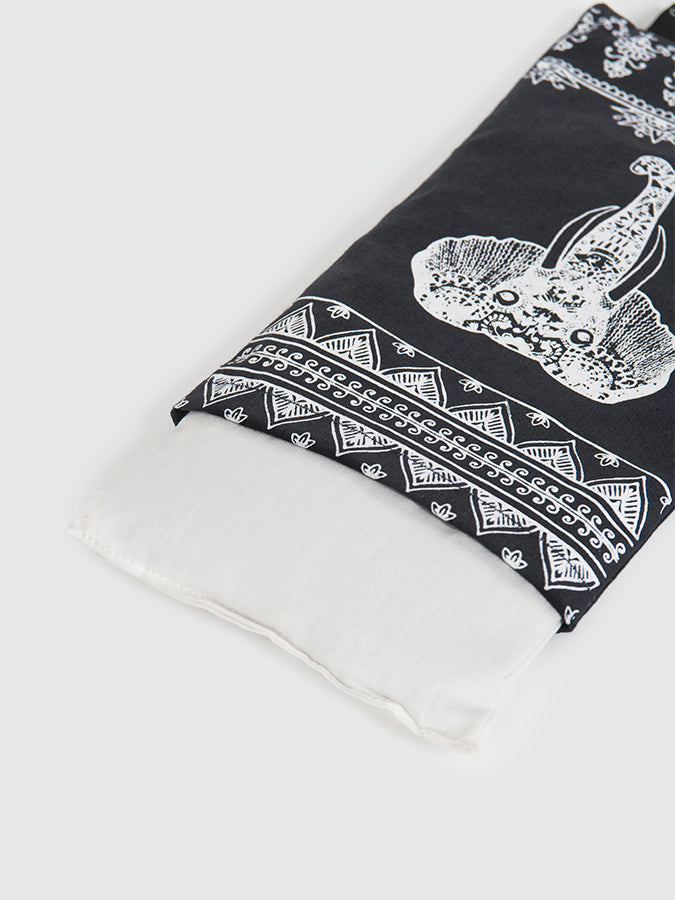 Organic Cotton Lavender Scented Eye Pillow with Linseed Fill