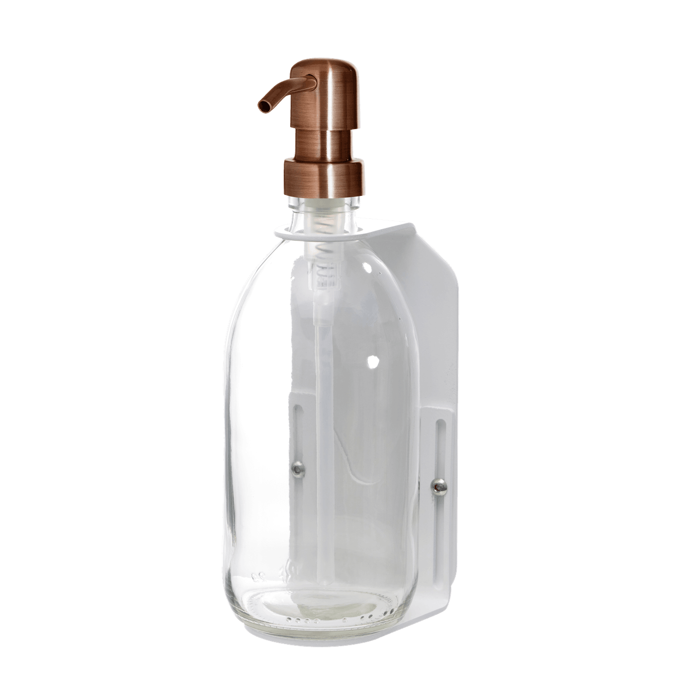 White Single  Wall Mounted Soap Dispenser