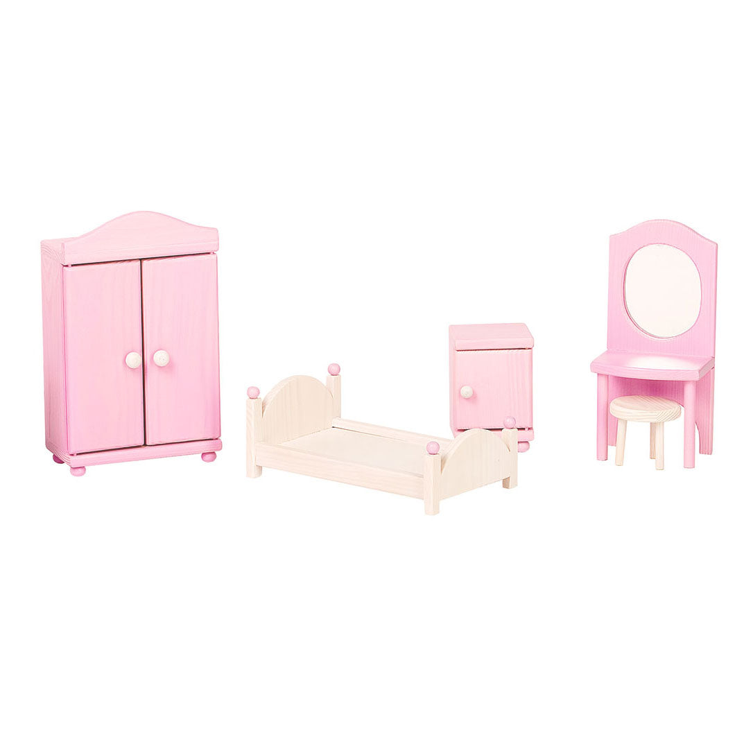 Roosi Dollhouse Bedroom Set – Classic & Versatile Wooden Furniture by ROOSI Traditional Toys at www.brixbailey.com