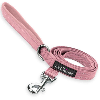 Reflective Pink Webbing Lead with Neoprene Handle 15mm