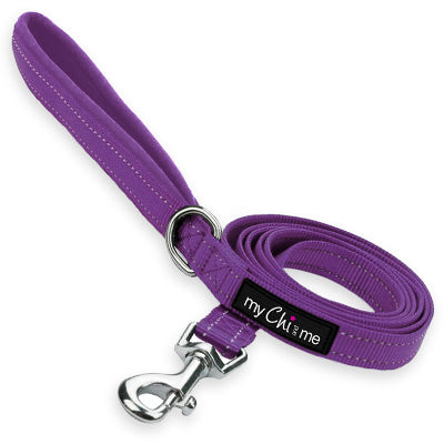 Reflective Purple Webbing Lead with Neoprene Handle 15mm