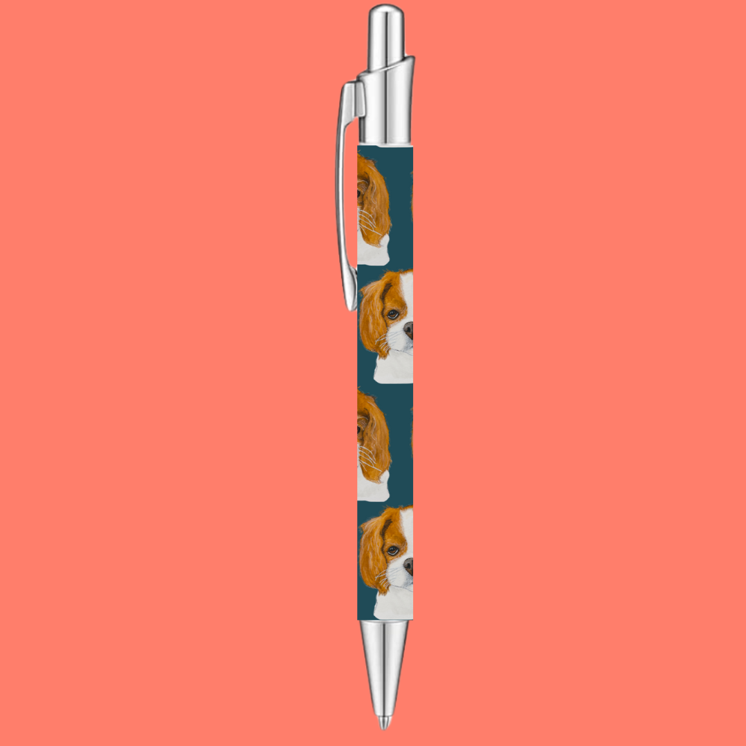 Recycled Pen with Cavalier King Charles Spaniel Design