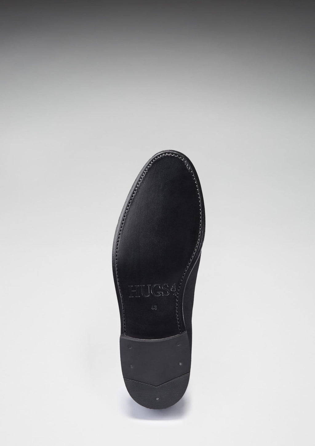 Black Suede Laced Loafers with Welted Leather Sole