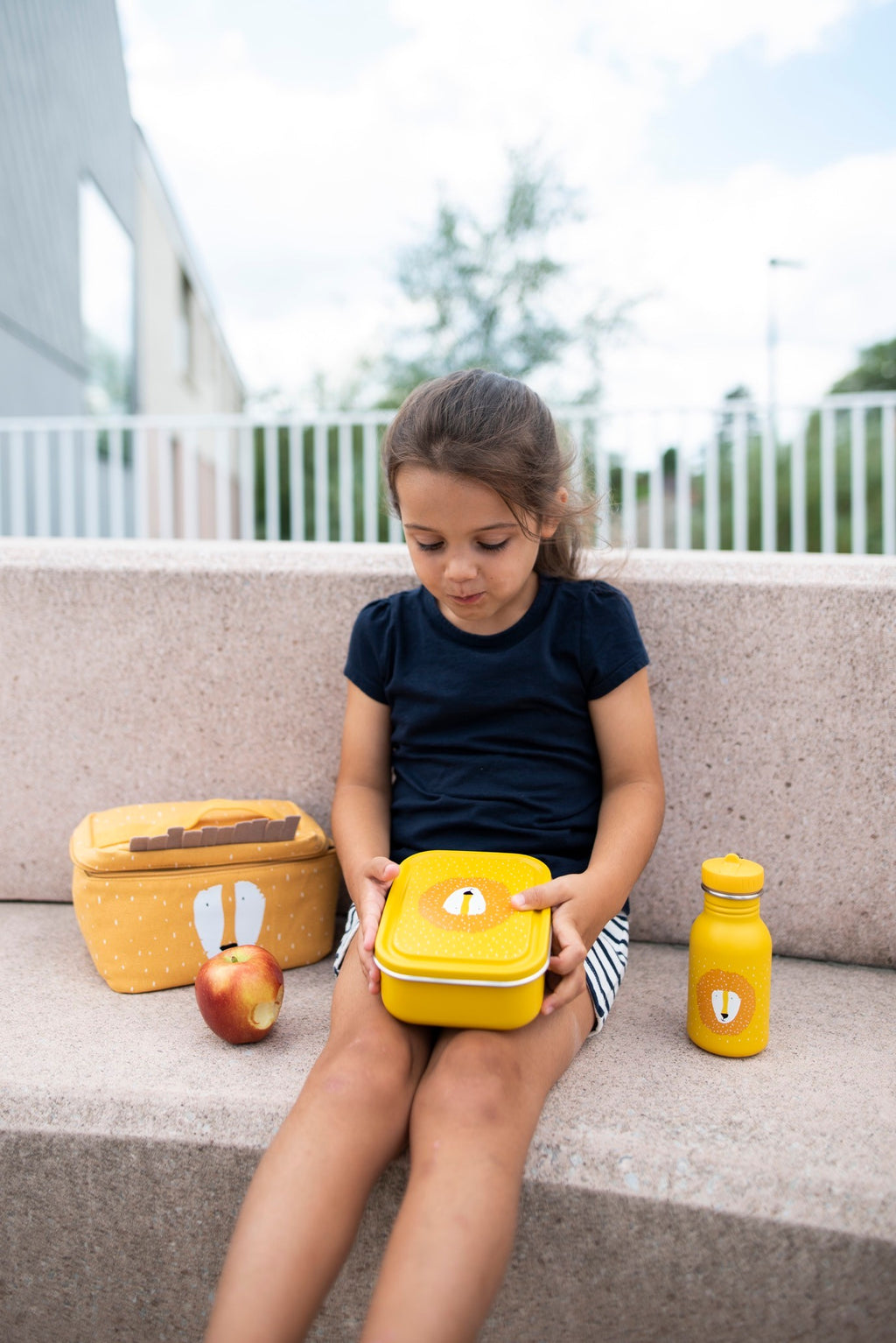 Durable Stainless Steel Lunch Box with Fun Animal Design - Perfect for Kids by Trixie Baby at www.brixbailey.com