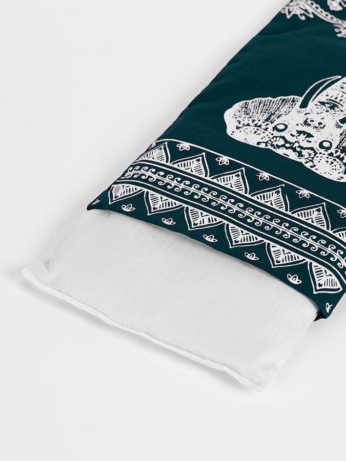 Organic Cotton Lavender Scented Eye Pillow with Linseed Fill