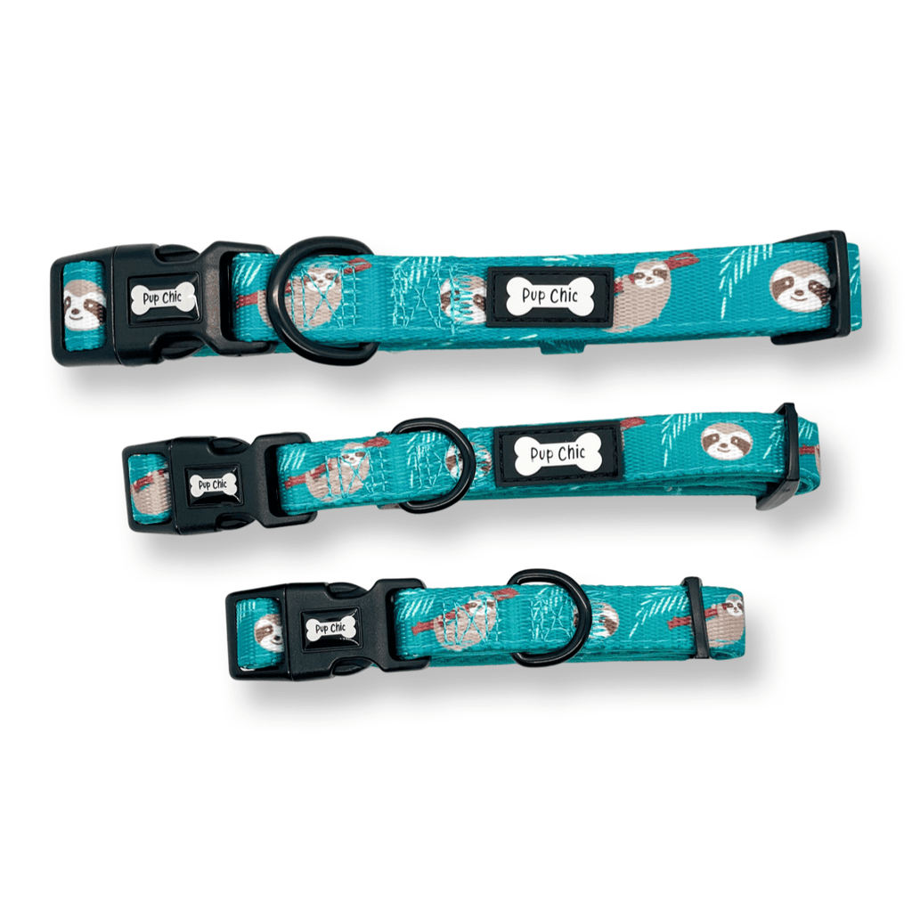Lazy Sloth Adjustable Dog Collar